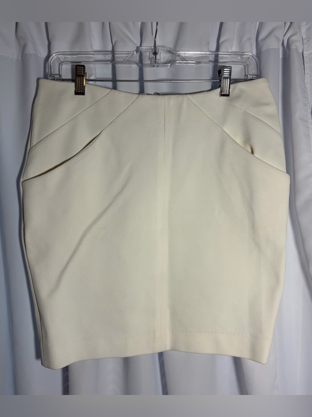 DIANE VON FURSTENBERG White Mini Skirt size 10